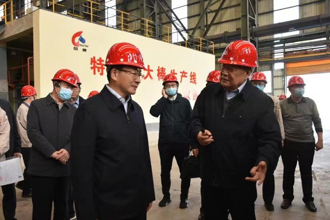 河南省委常委、省政府副省長周霽來我公司調研